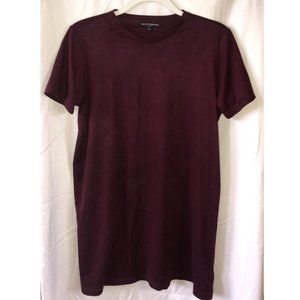 Brandy Melville Faux Suede/Velour T-shirt Dress